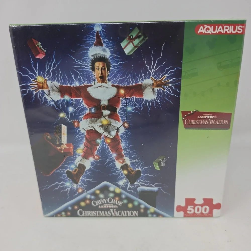 Chevy Chase National Lampoon's Christmas Vacation Aquarius 500 pc Puzzle NEW